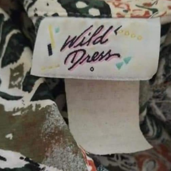 Vintage 100% Cotton Wild Dress with Fun Patterns - Picture 8 of 8